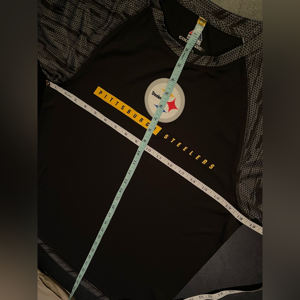 Pittsburgh Steelers Football Black Majestic Cool Base Long Sleeve Shirt - Picture 4 of 7